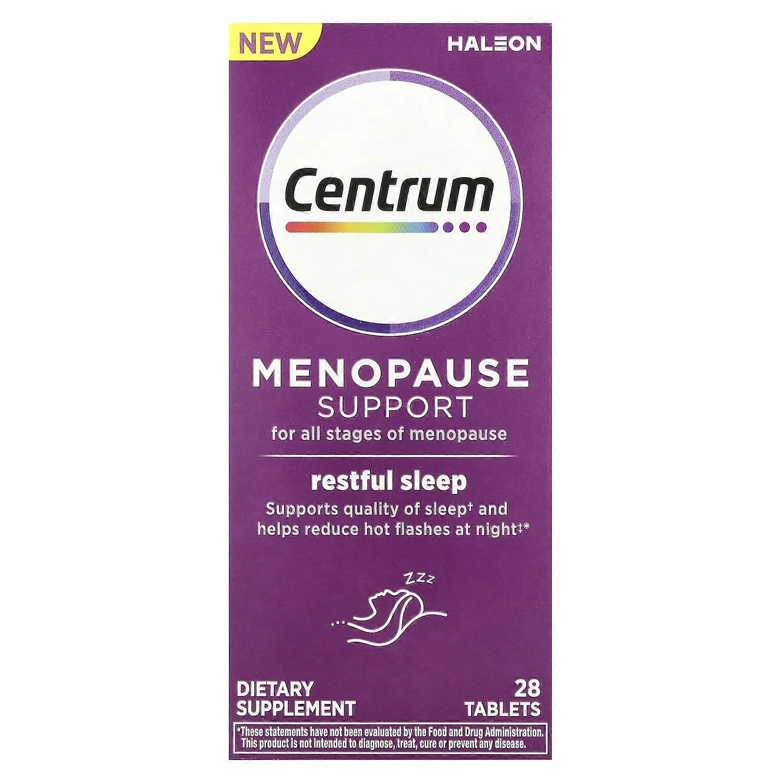 Centrum, Menopause Support, Restful Sleep, 28 Tablets
