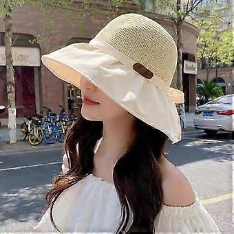 New Anti-Sun Baseball Cap Anti-UV Empty Top Sunscreen Hat Flower Adjustable Fisherman Hat Outdoor Sports
