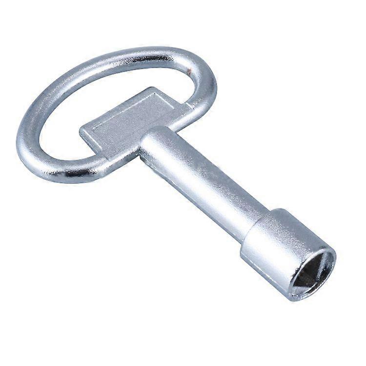 A set of metal triangular keys for 8mm triangular locks