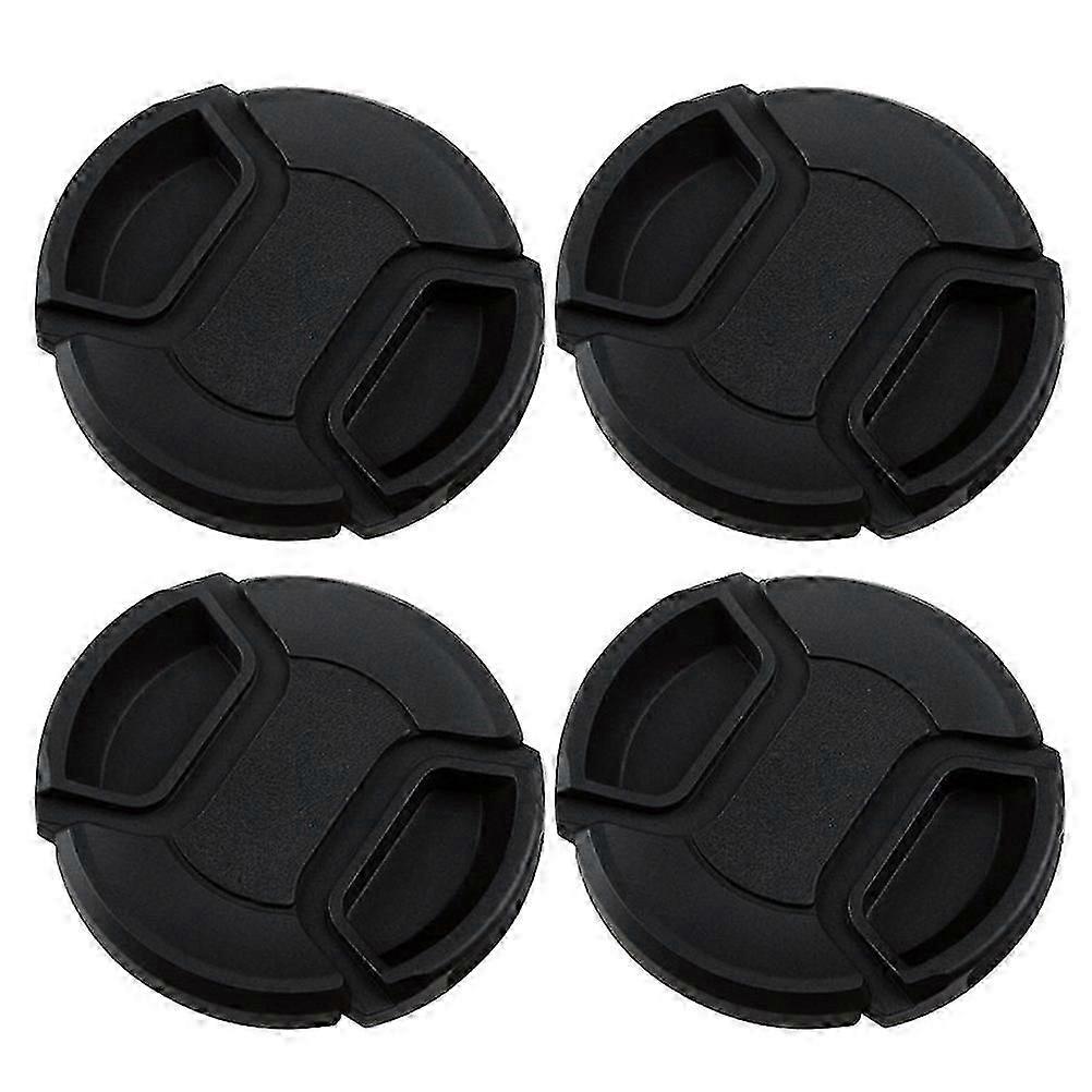Lens Protector Lens Cover Splashproof Function 4Pcs Black Plastic for Camera