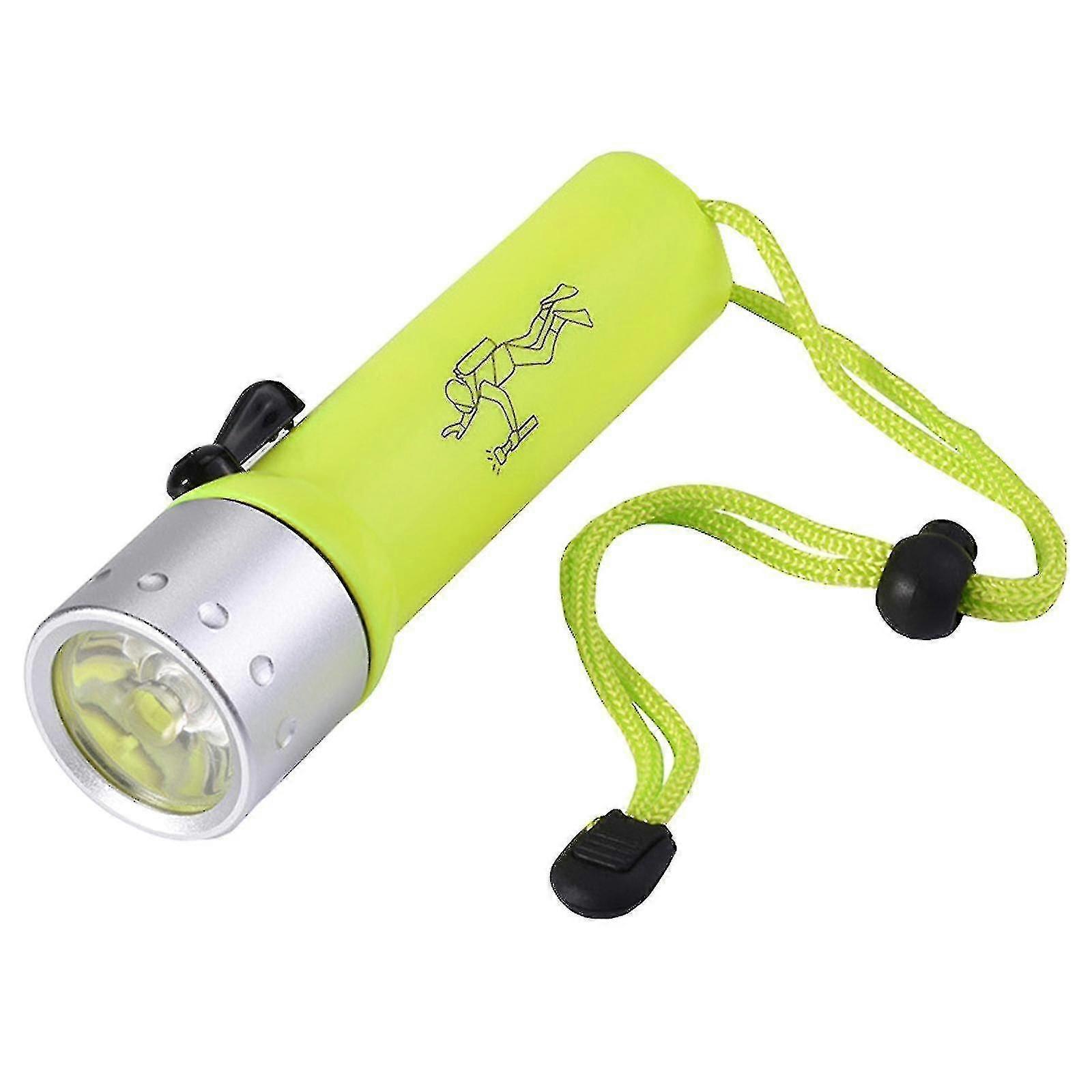 Led Waterproof Scuba Diver Diving Flashlight Underwater Flash Light Torch