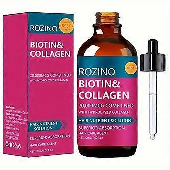 Biotin & Collagen Hair Oil 20,000MCG, Moisturizing Hair Essential Oil for Dry Tangled Rough Hair, All Hair Types