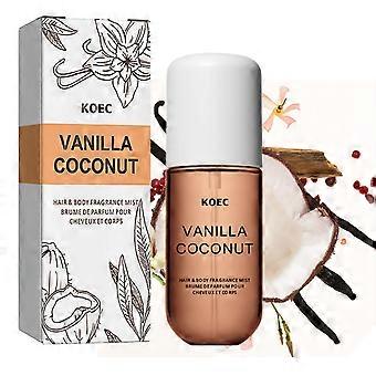 Vanilla Coconut Perfume, Long Lasting Travel Size, Elegant Gift Option, 1.7 oz