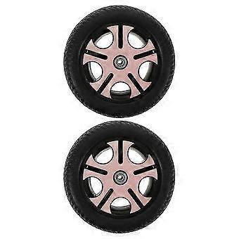 2pcs Rear Axle Wheels 0.8cm Hole Dia Compatible with Children's Bicycle Tricycle Scooter