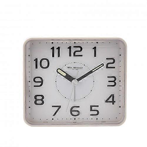 Hometime White Alarm Clock - Dual Indicating Light System