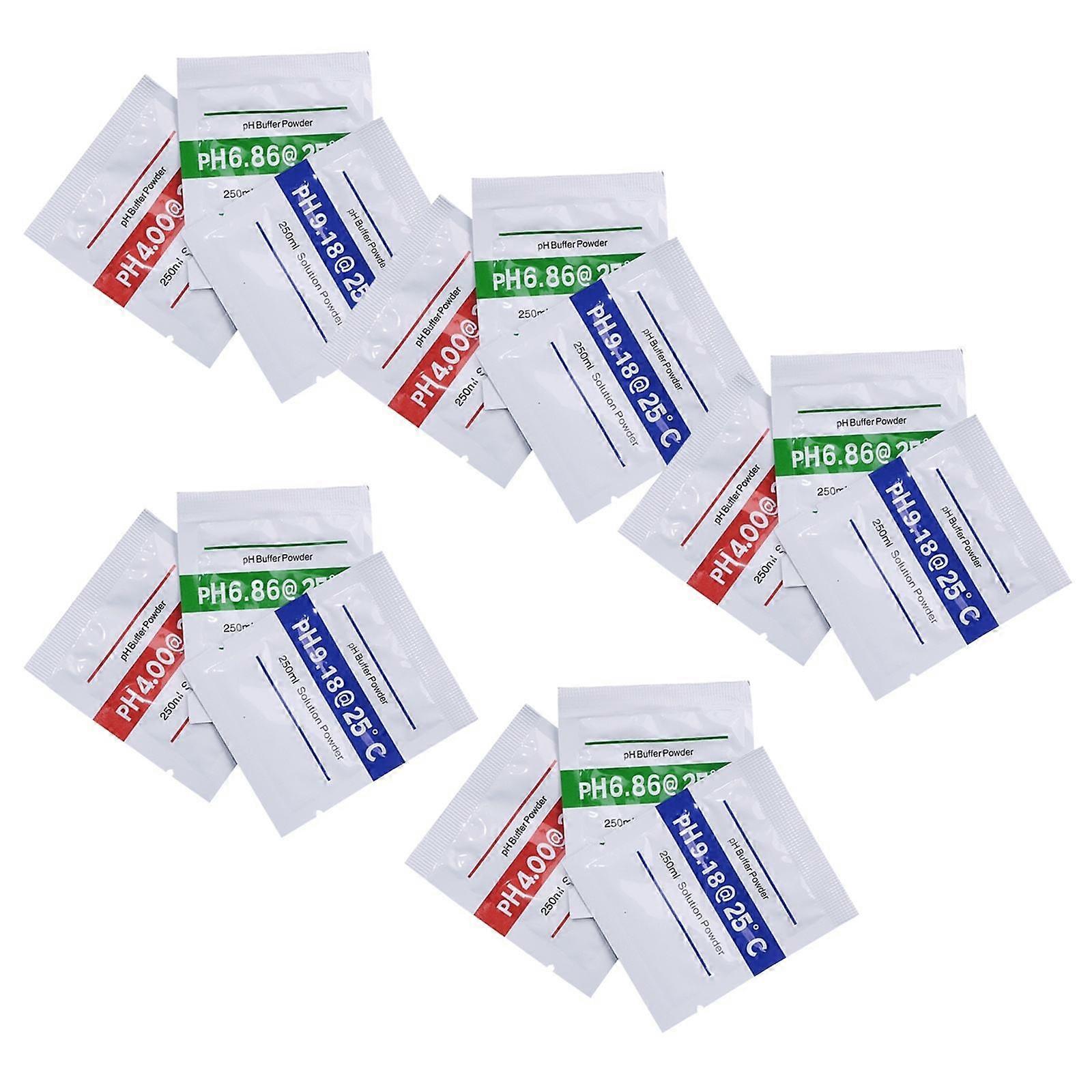 15 Pcs Ph Meter Easy Ph Calibration Ph Buffer Solution 4.0 Ph Calibration Powder