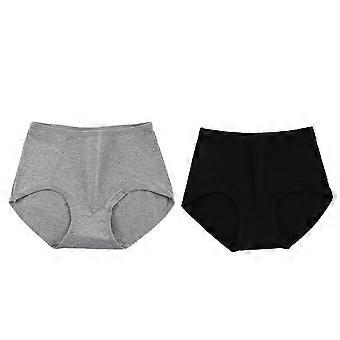 2Pcs Taille Haute Femme Slips Sexy Confortable Femme Culotte Sous-vêtements Féminins
