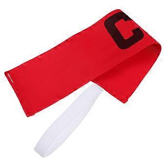 Fußball Fußball Kapitän Armband Verstellbarer Fußball Rugby Basketball Spieler Bänder (Rot)