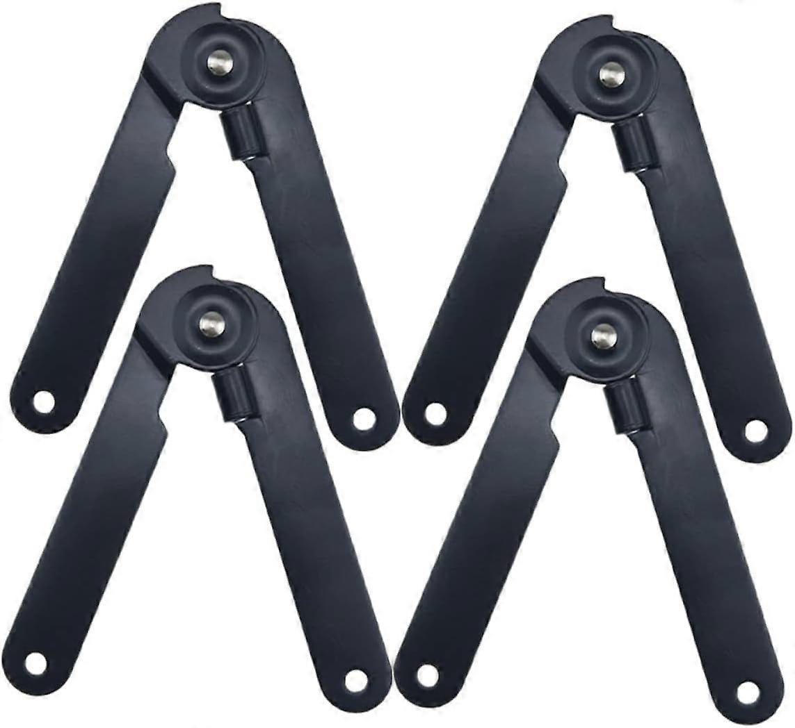NUOBESTY 4pcs 9 Inch Cabinet Support Hinge Two Fold Pull Rod Practical