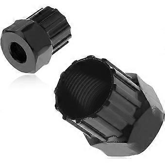 Bike Cassette Lockring Tool, Multifunctional Bottom Bracket Removal Tool, 45# Carbon Steel, Compatible with 12 Teeth Freewheels, 2 Pcs