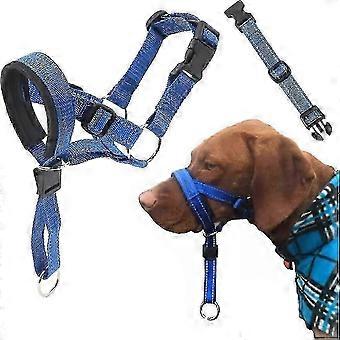 Adjustable No-Pull Dog Training Head Collar with Safety & Reflective Straps