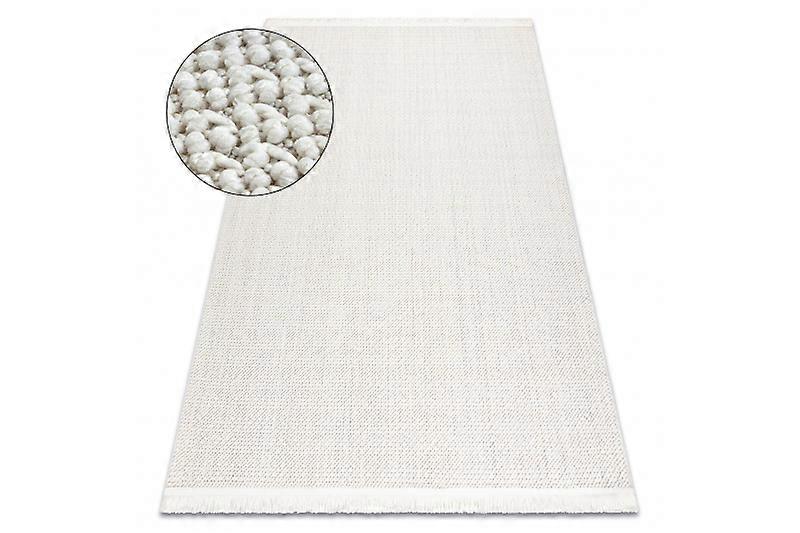 Carpet NANO FH93A Plain, loop, flat woven white