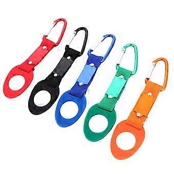 Backpack Water Bottle Buckle for Carrying 5Pcs Portable Silicone Assorted Color