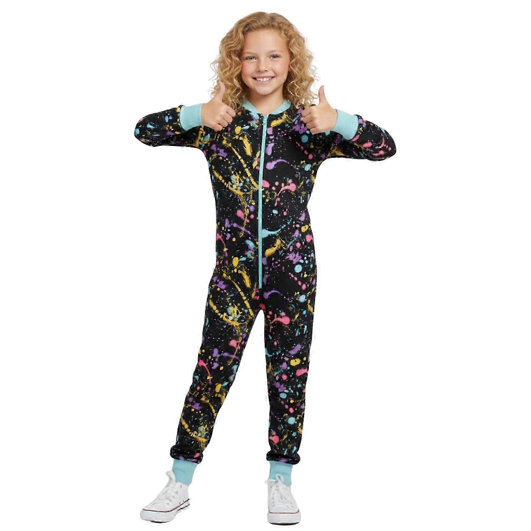 Barn Flickor 100% Bomull Leopardmönstrad Onesie WC