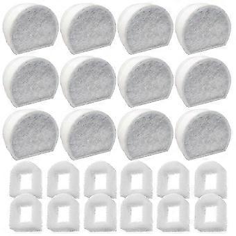 Pré-filtros de espuma e filtros de carvão ativado de reposição para bebedouros PetSafe Drinkwell INOX 360, Avalon, Pagoda e Seascape.