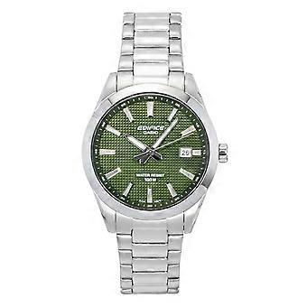 Casio Edifice Analog Stainless Steel Green Dial Quartz EFV-160D-3A 100M Herenhorloge