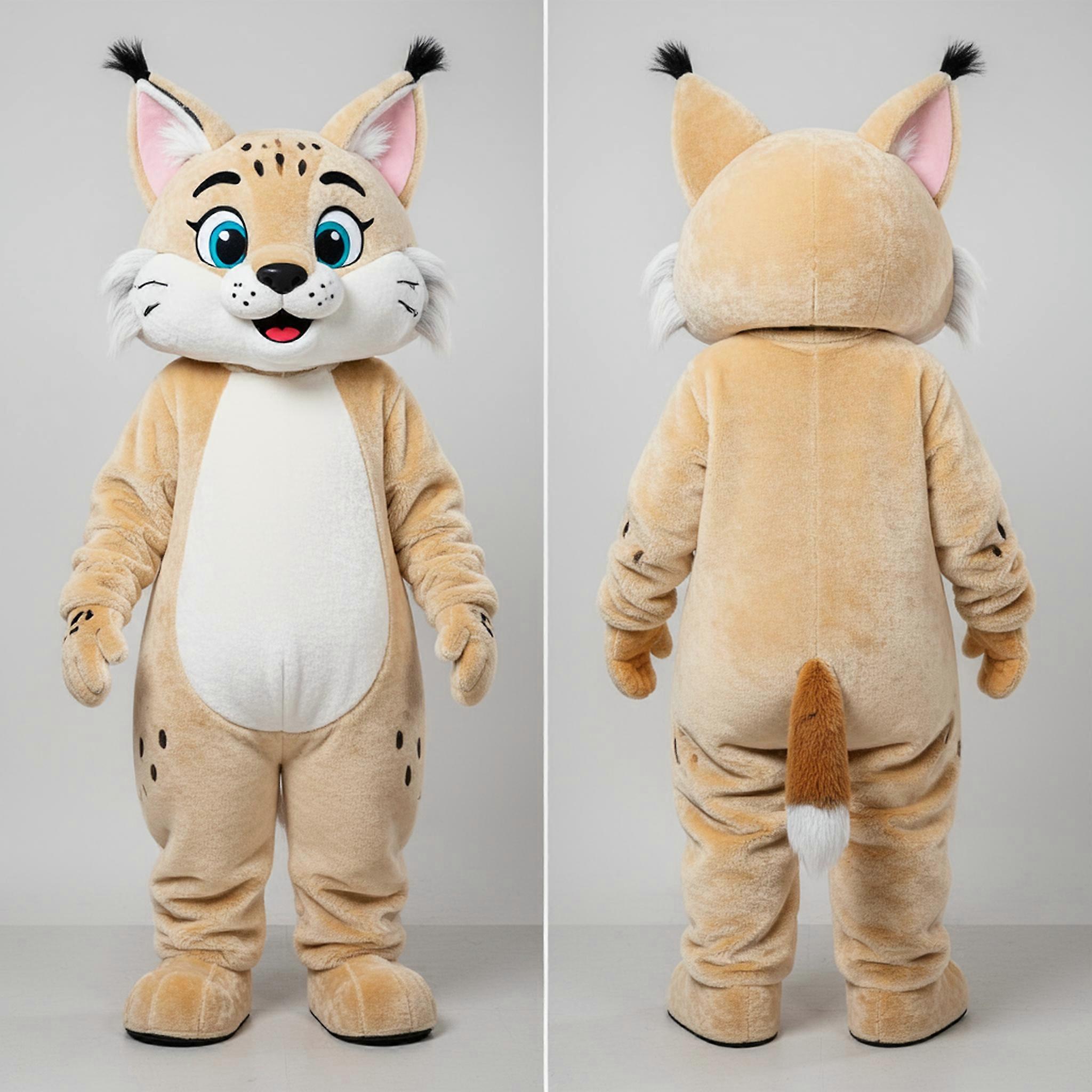 MASTICOT Creamy Soft Lynx Mascot