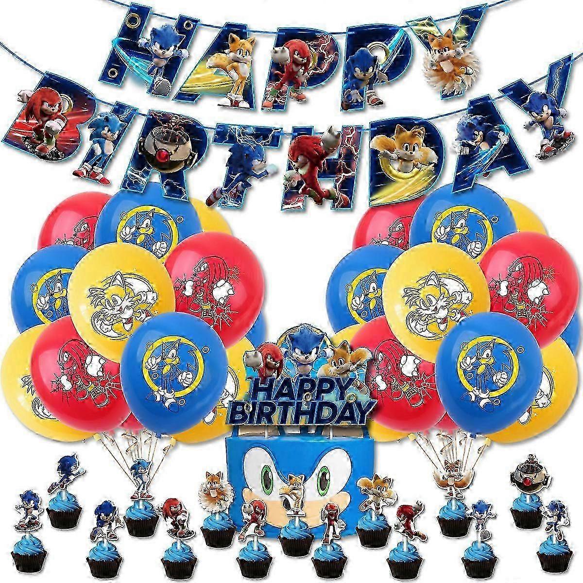 Sonic Party Kit Full Decoration Set