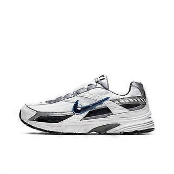 Tênis casual masculino Nike de cano baixo com amortecimento em couro sintético 384055-101