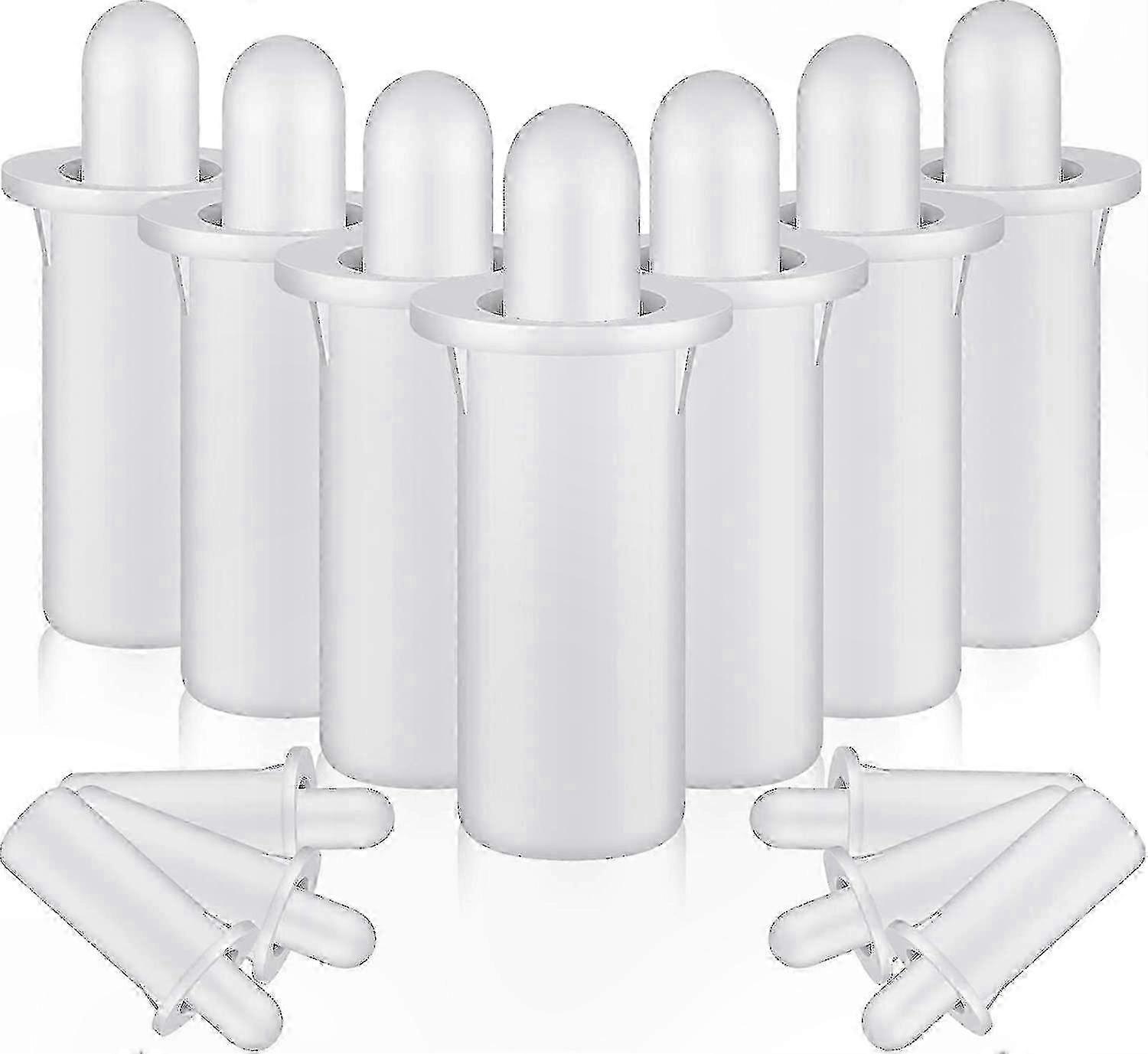 White Spring-Loaded Shutter Pins 40-Pack