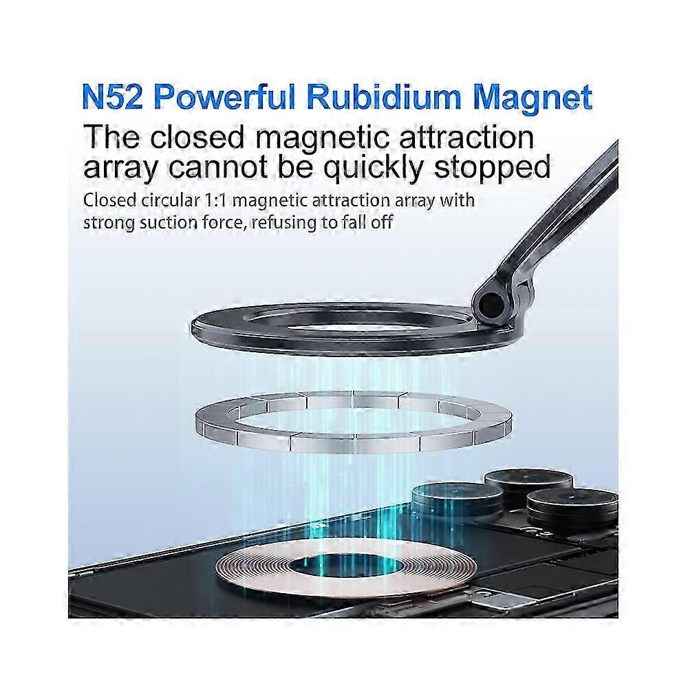 Compact Foldable Magnetic Car Phone Mount