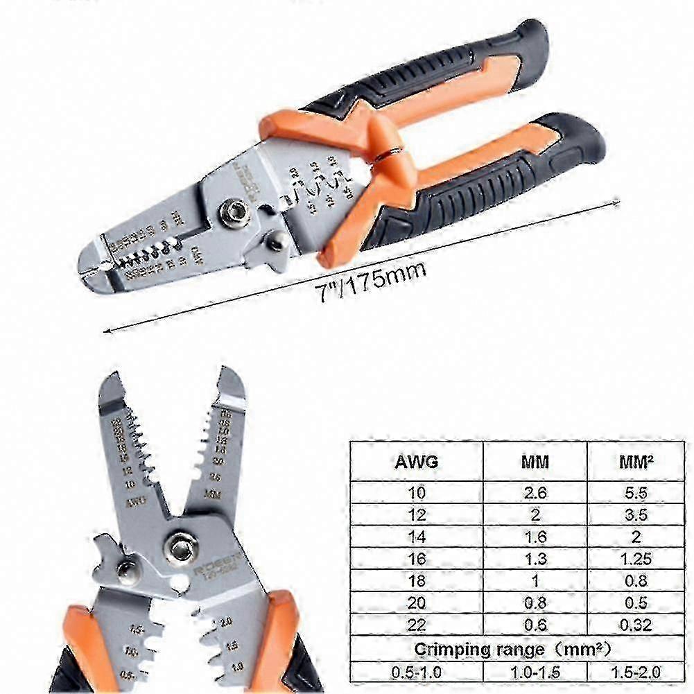 Multi-Function Electrician Crimper with Integrated Cable Cutting Feature