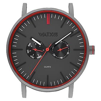 Watx & kleuren gloed Quartz analoge man horloge met WXCA2730 Cowskin armband