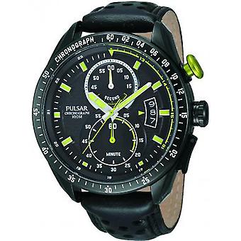 Pulsar sport Quartz analog mand ur med Cowskin armbånd PW4009X1