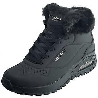Skechers Uno Rugged Arctic Avenue Womens Fashion Boots in Black Black