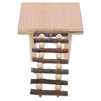 Hamster Standing Board Wooden Ladder for Climbing 2Pcs Pet Cage Toy