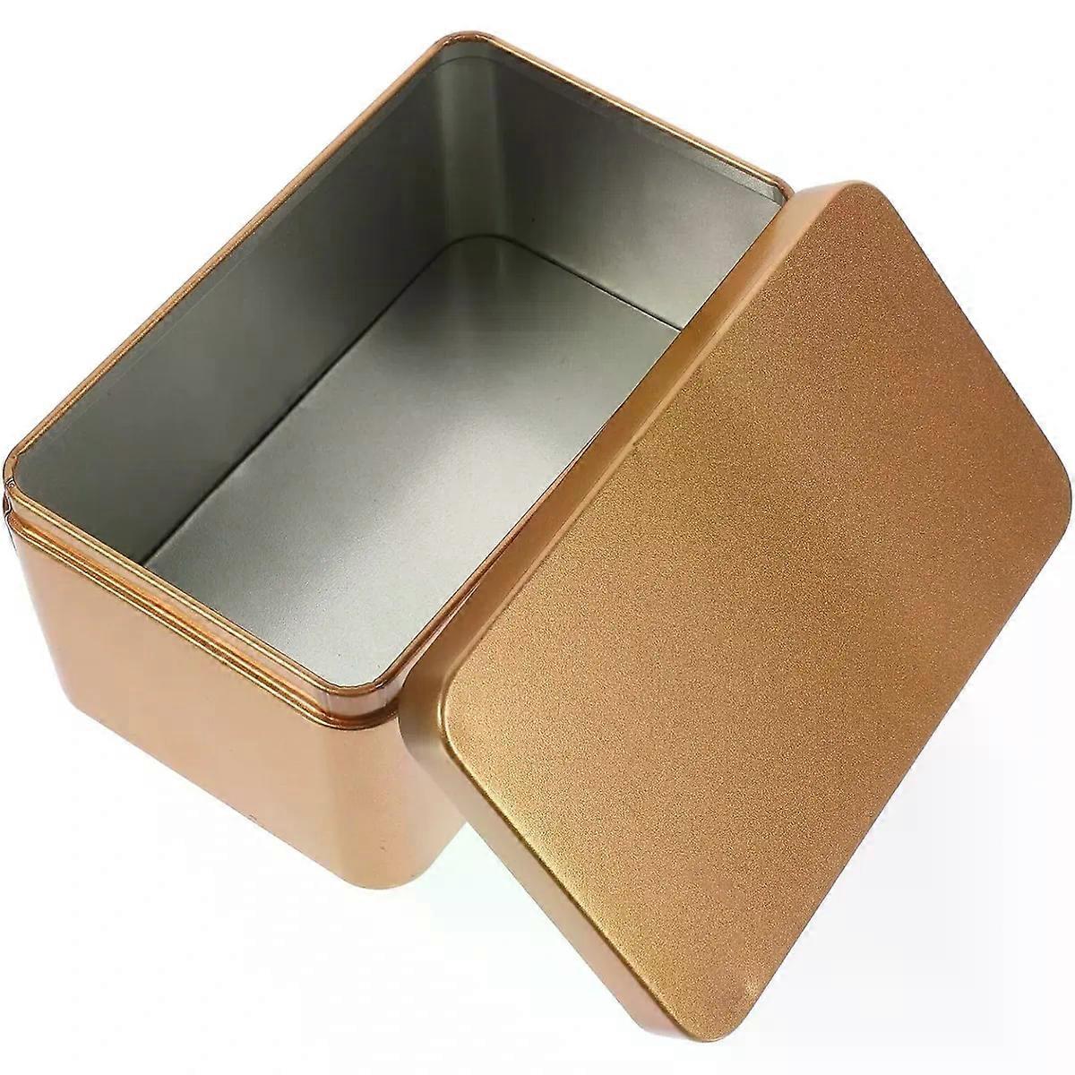 with Press Top Lid Tea Storage Box 13x8x6cm Rectangular