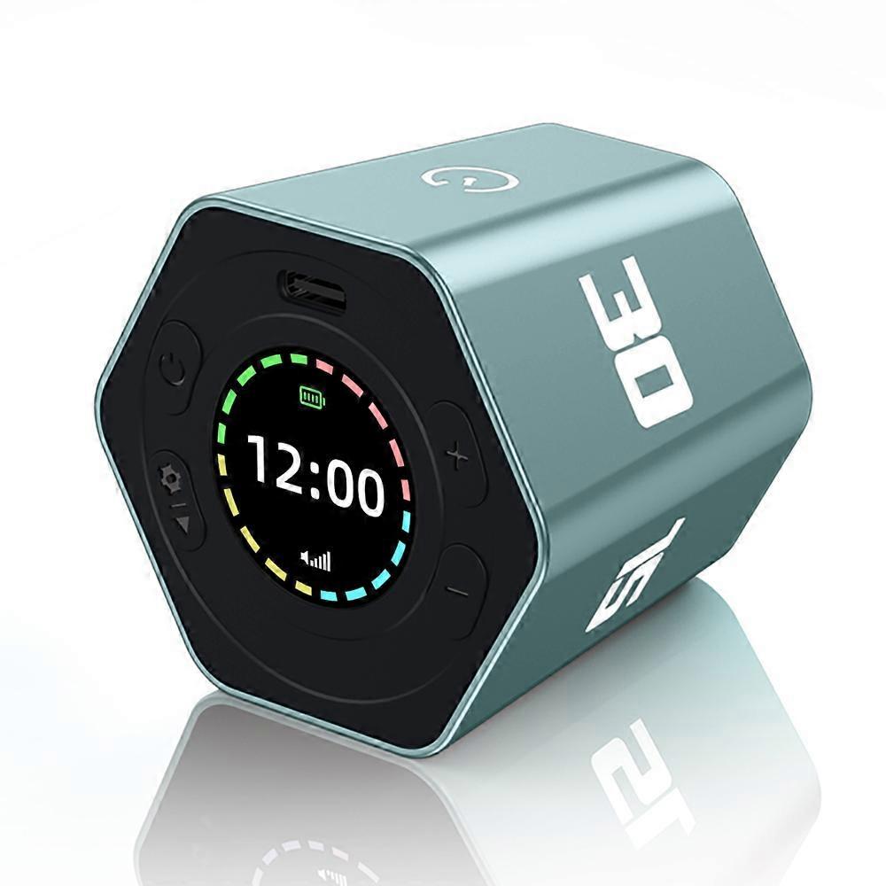 Portable Cube Timer Gravity Sensor Rotating Timer Count UpDown Function Clock  35101530