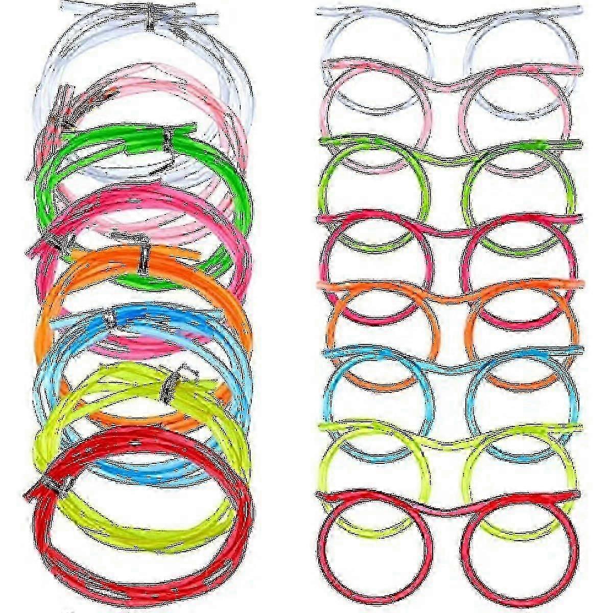 8-Piece Silly Loop Straw Glasses