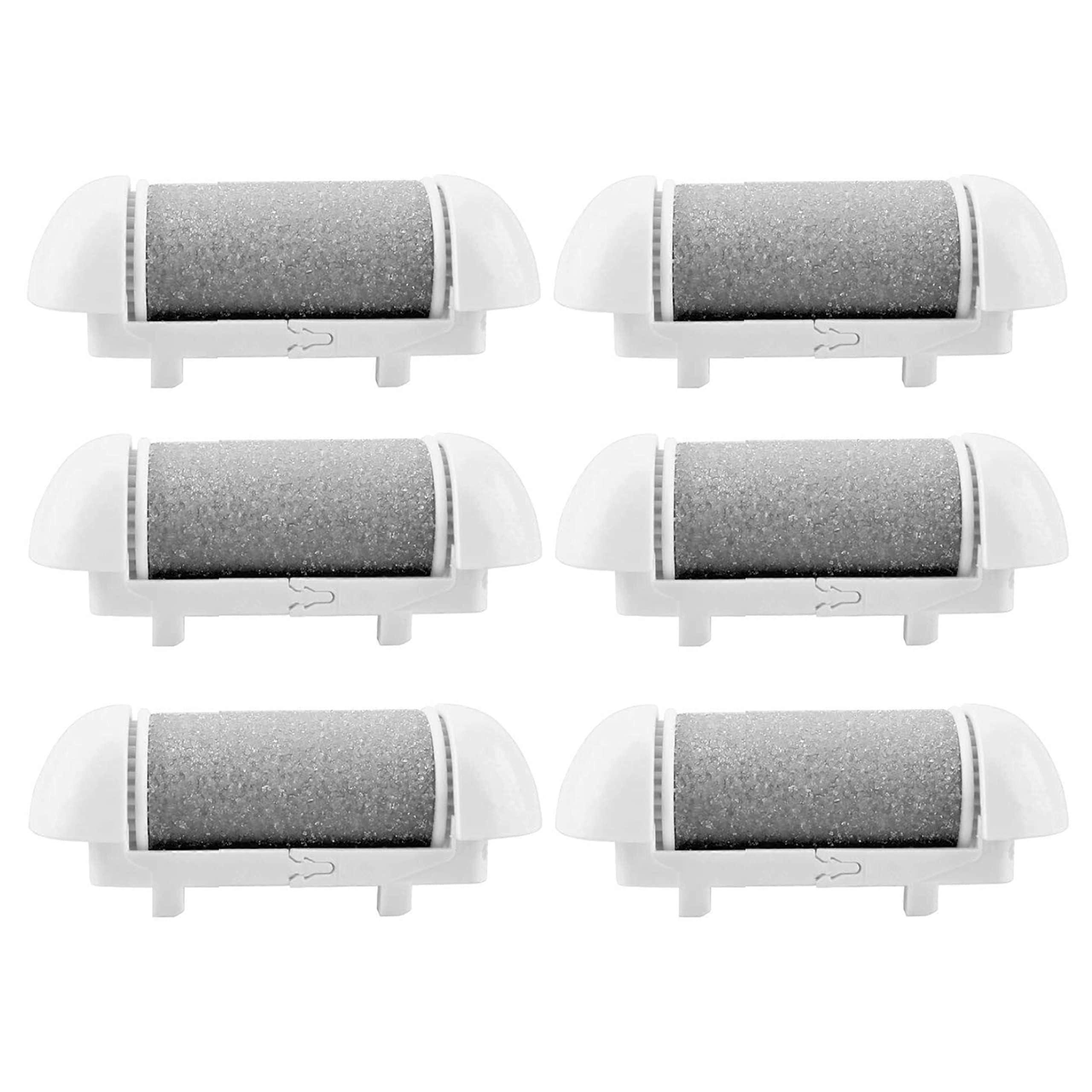 6 Pack Replacement Roller Heads for Electric Callus Remover, Medium Coarse Refill Rollers