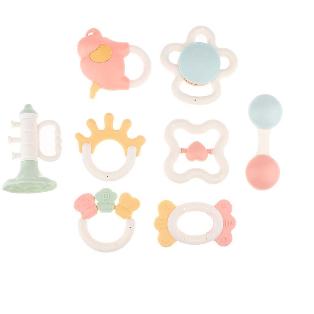 Plastic Baby Rattles and Teethers Set