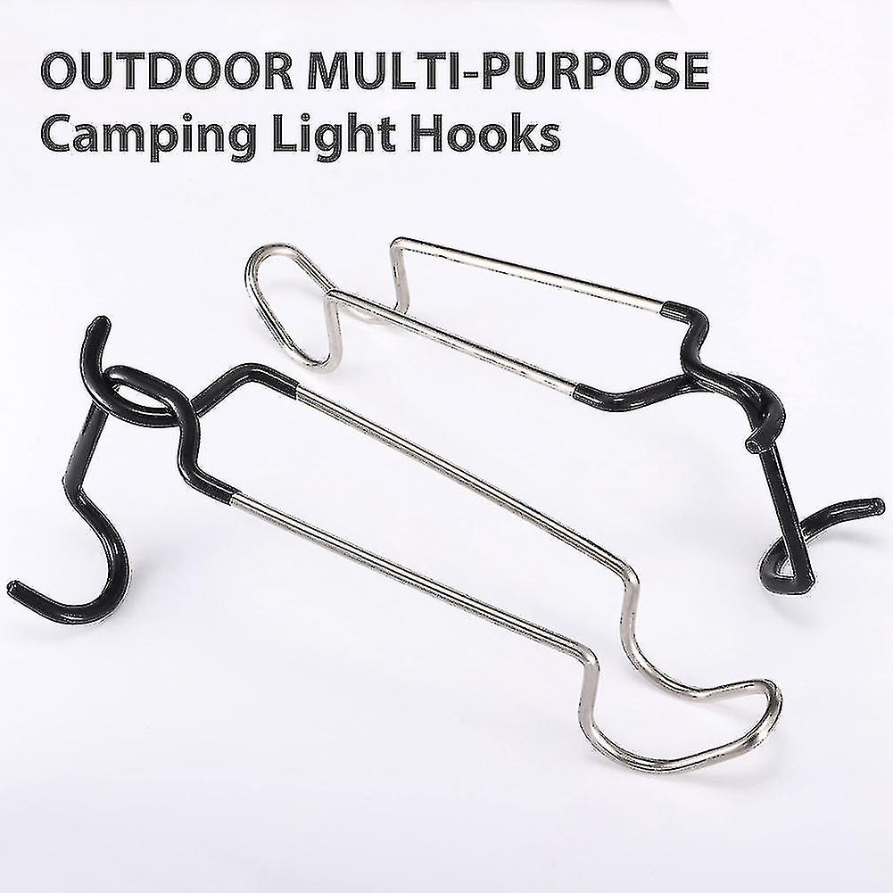 2pcs屋外キャンプランタンフックハンガー、ランプハンガースタンド
