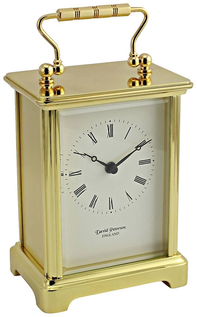 David Peterson Obis Quartz Carriage Clock - Gold