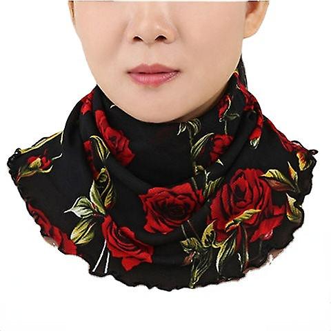 Women's Fake Collar Detachable Half All-match Cervical Support Bana Square Dance Thin Windproof Decoration Small Silk Scarf