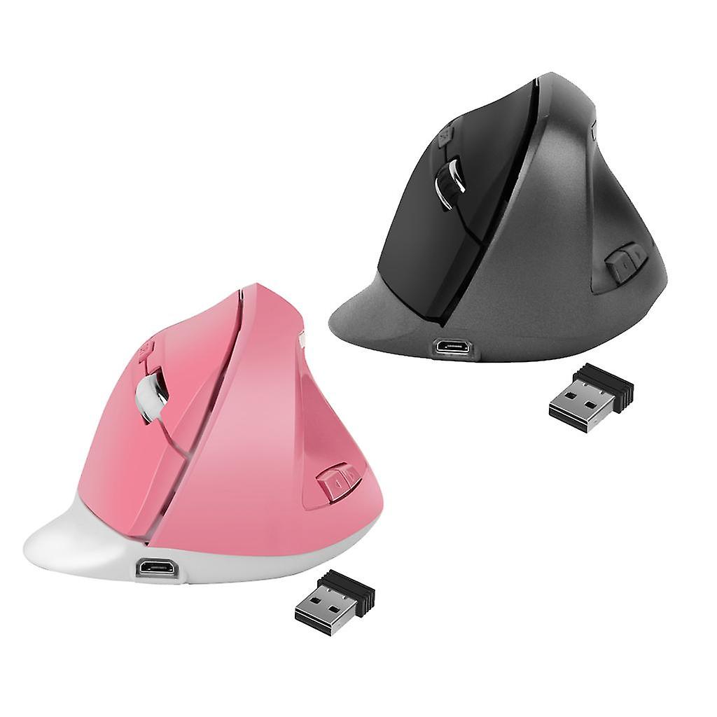 2PCS Wireless USB Gaming Mouse Optical Vertical Mice Easy to Use