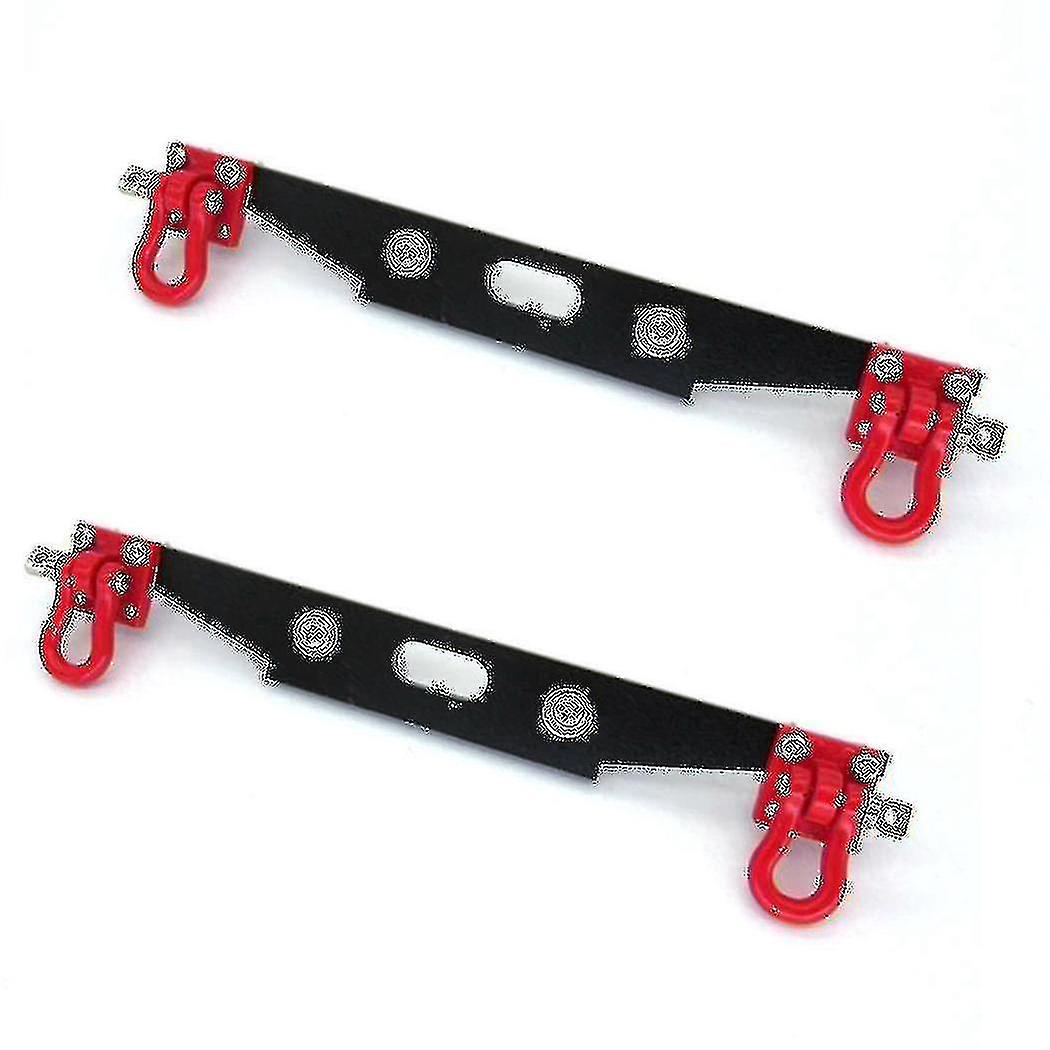 2x Metal Rear Bumper With Tow Hook For Mn D90 D91 D99s Mn90 Mn99s 1/12 Rc Car Upgrade Spare Parts A
