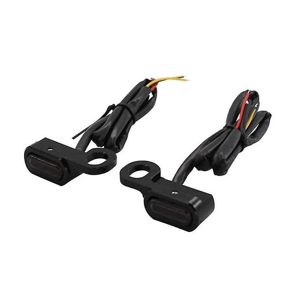 Mini Led E Mark Turn Signal Light Running Indicator Lamp(black)