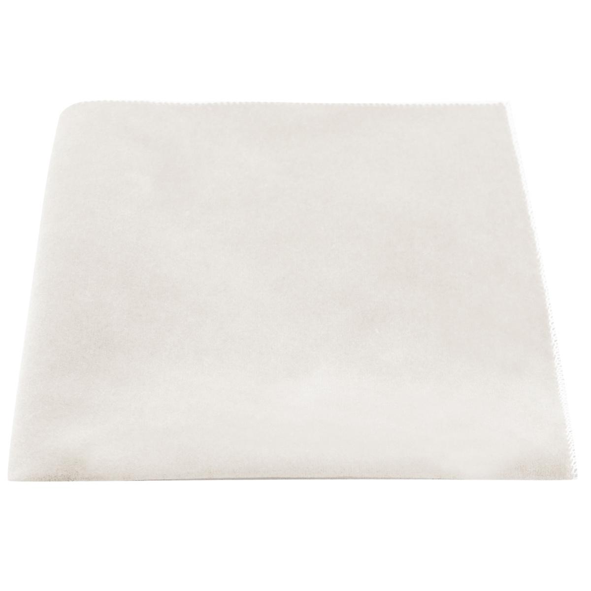 Ivory Velvet Pocket Square