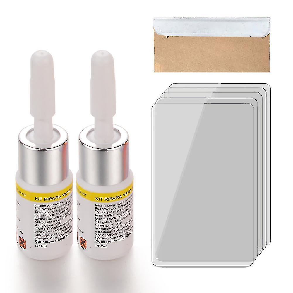 Glue Curing Strip Glass Scratch Restore Tool Blade Windshield Repair Kit Resin