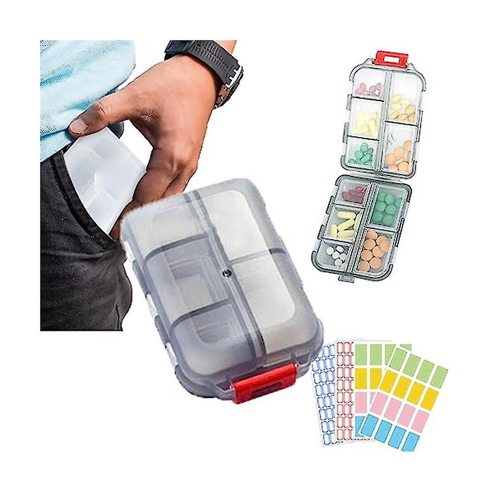 Med Wallet Pills With Labels, Medwallet , Med Wallet Pill Case, Portable Daily Pill Case,medicine W