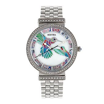 Bertha Emily Mother-Of-Pearl orologio da polso - argento
