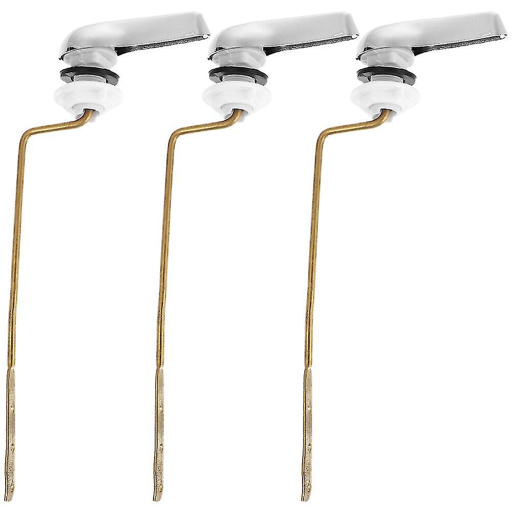 3pcs Toilet Flush Handle Replacement Toilet Handle Side Mount Toilet Flush Lever