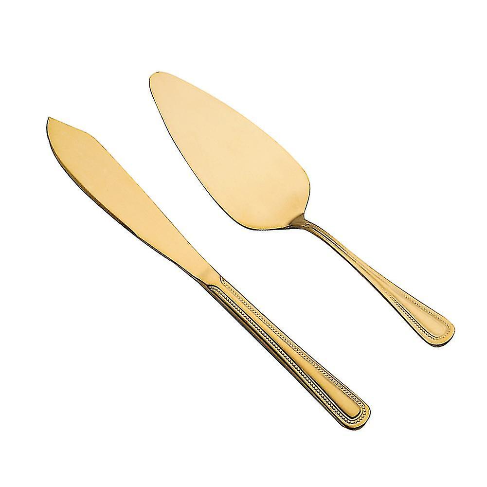 2ks jednoduchý koláčový nůž pečení party pečivo z nerezové oceli nástroj dort servírovací sada