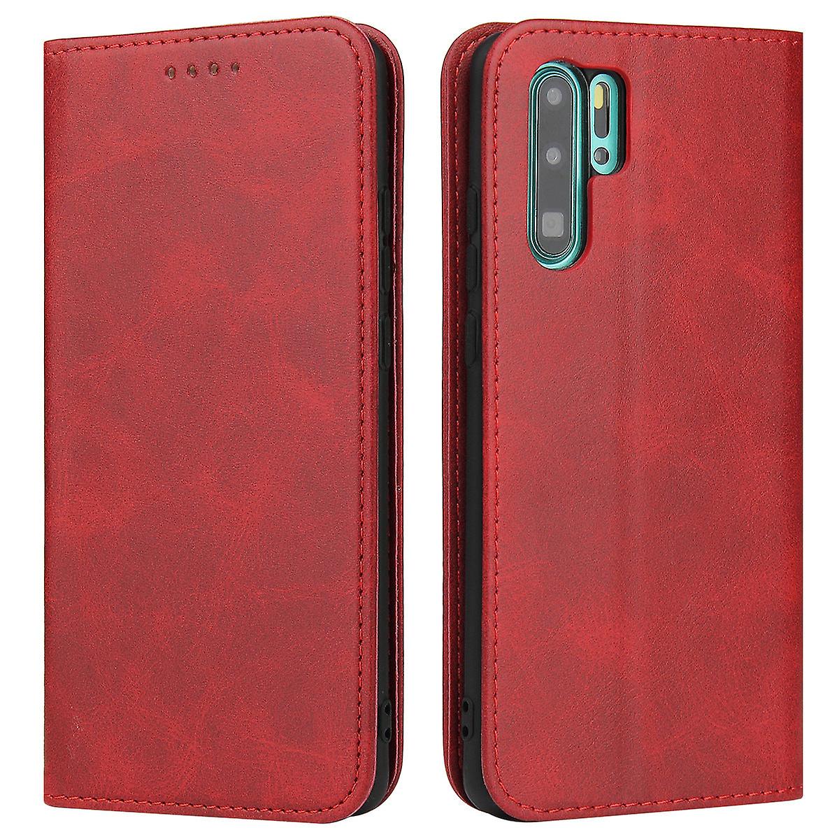Flip Folio Leather Case For Huawei P20 Lite Red Pns-1499