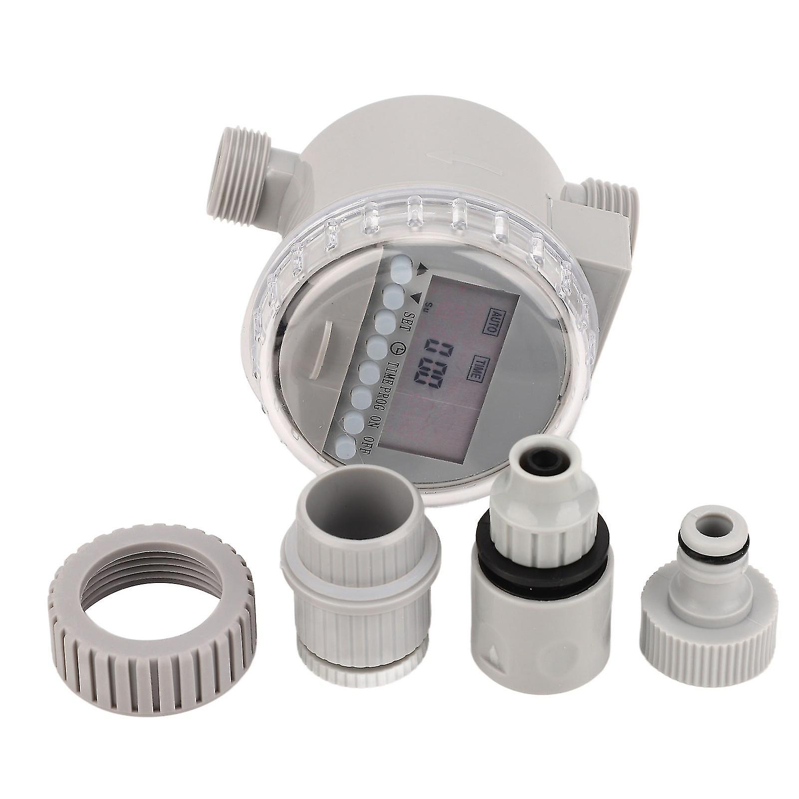 Intelligent Solar Watering Timer, Automatic Irrigation Controller System with LCD Display for Home Garden