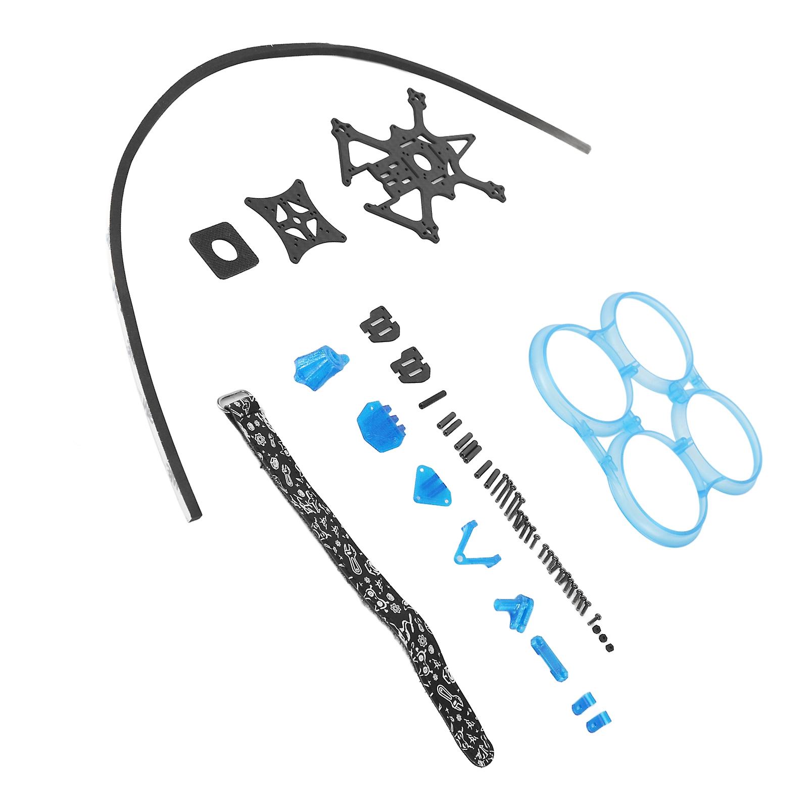 2.5inch Inverted Rack Frame 112mm Wheelbase Drone Accessories with ABS Prevent Collision Protection Ring for MonsterRC Blue 